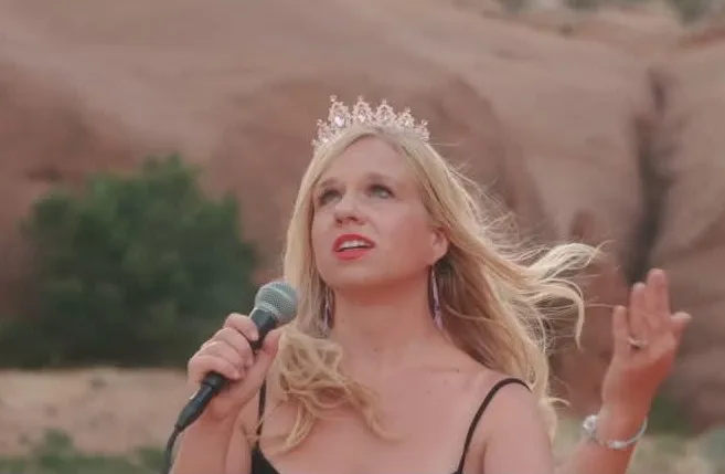 Me singing for a music video with Timmy.