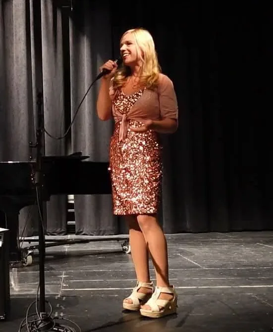 Me running the Talent Show